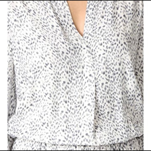 Joie Soft grey leopard print dress - Picture 3 of 5